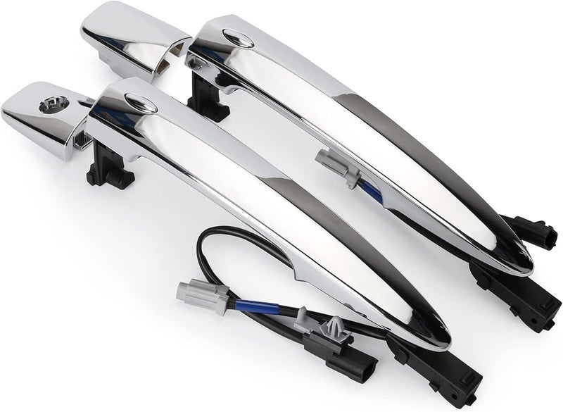 Jepacr 806409N00A Exterior Outer Chrome Door Handle Front Left & Right Side (2 PCS), with Sensor and Smart Keyless Entry System, for Nissan Sentra/Maxima/Murano/Leaf Replace# 806469N00A 806469N00A - Image 1